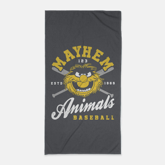 Mayhem Baseball-None-Beach-Towel-retrodivision