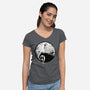 What's This?-Womens-V-Neck-Tee-rocketman_art