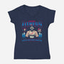 Spaulding's Fitness-Womens-V-Neck-Tee-teesgeex