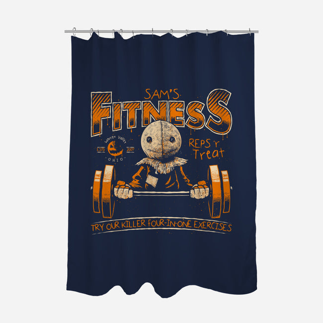 Sam's Fitness-None-Polyester-Shower Curtain-teesgeex