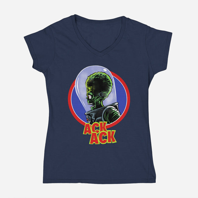 Ack Ack-Womens-V-Neck-Tee-zascanauta