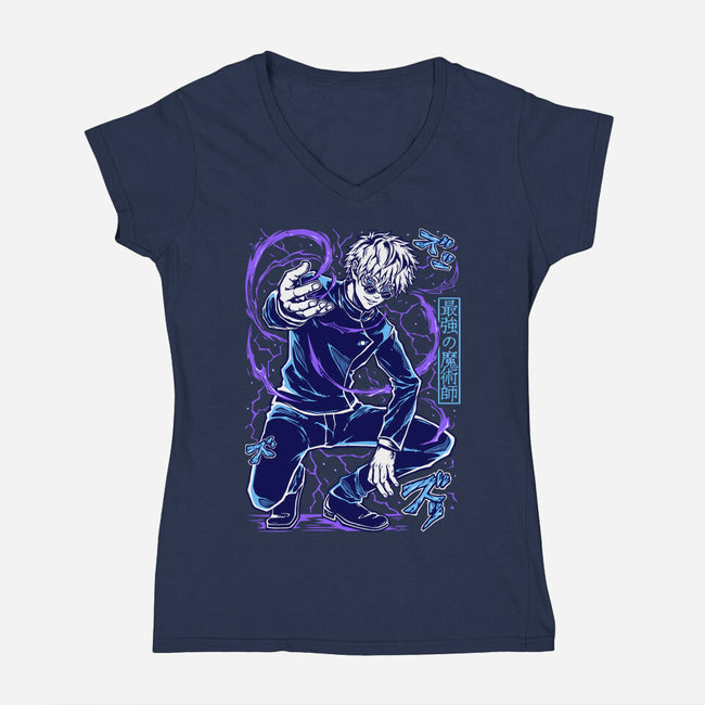 The Honored One-Womens-V-Neck-Tee-Panchi Art