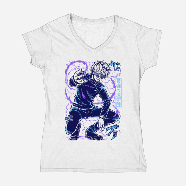 The Honored One-Womens-V-Neck-Tee-Panchi Art