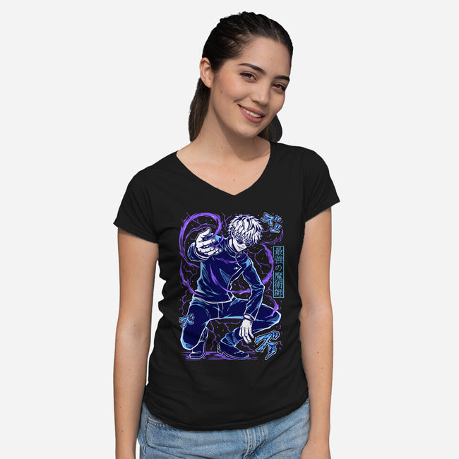 The Honored One-Womens-V-Neck-Tee-Panchi Art