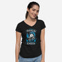 Everyone Dies-Womens-V-Neck-Tee-Vallina84