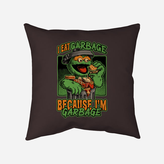 I'm Garbage-None-Removable Cover w Insert-Throw Pillow-Studio Mootant