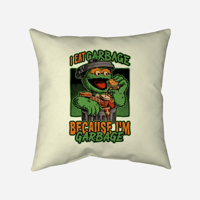 I'm Garbage-None-Removable Cover-Throw Pillow-Studio Mootant