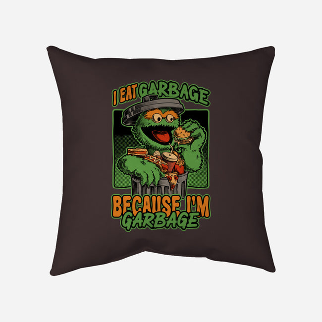I'm Garbage-None-Removable Cover-Throw Pillow-Studio Mootant
