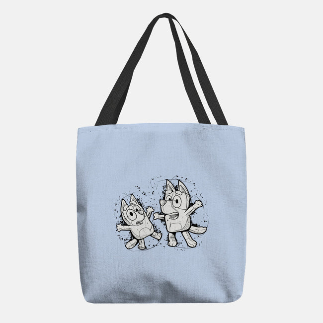 Cartoon Dog Sketch-None-Basic Tote-Bag-nickzzarto