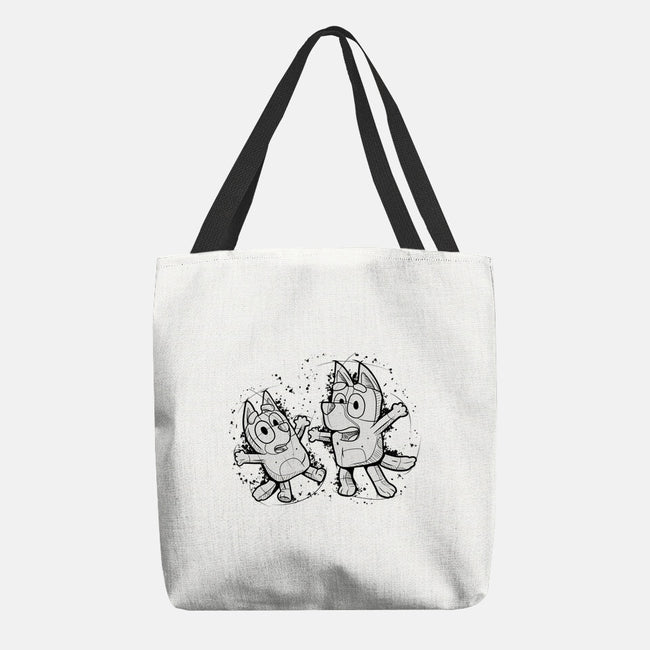 Cartoon Dog Sketch-None-Basic Tote-Bag-nickzzarto