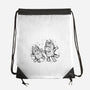 Cartoon Dog Sketch-None-Drawstring-Bag-nickzzarto