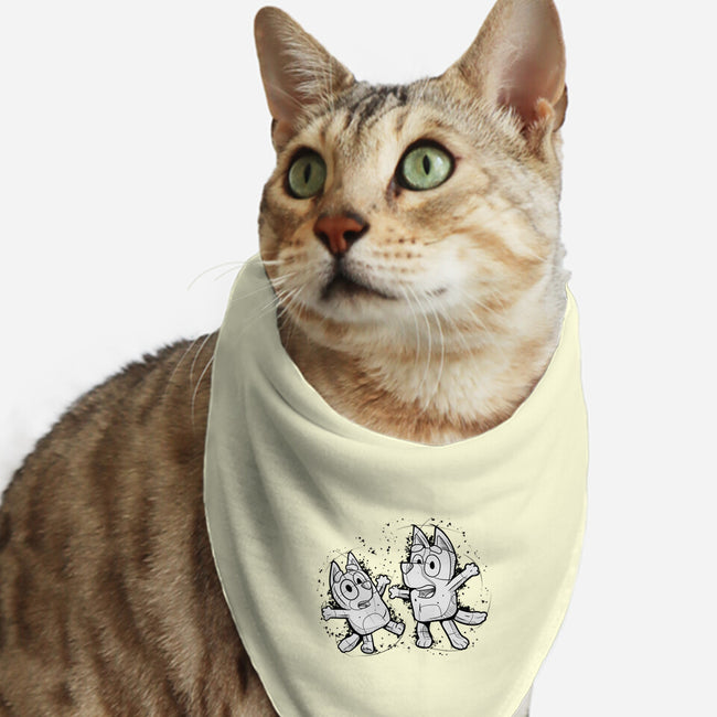 Cartoon Dog Sketch-Cat-Bandana-Pet Collar-nickzzarto