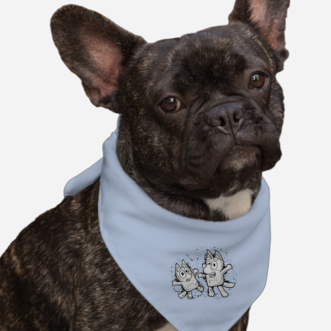 Cartoon Dog Sketch-Dog-Bandana-Pet Collar-nickzzarto