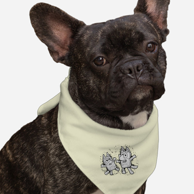 Cartoon Dog Sketch-Dog-Bandana-Pet Collar-nickzzarto