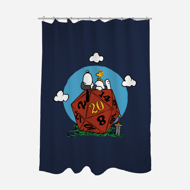 Comic Dog RPG-None-Polyester-Shower Curtain-Studio Mootant