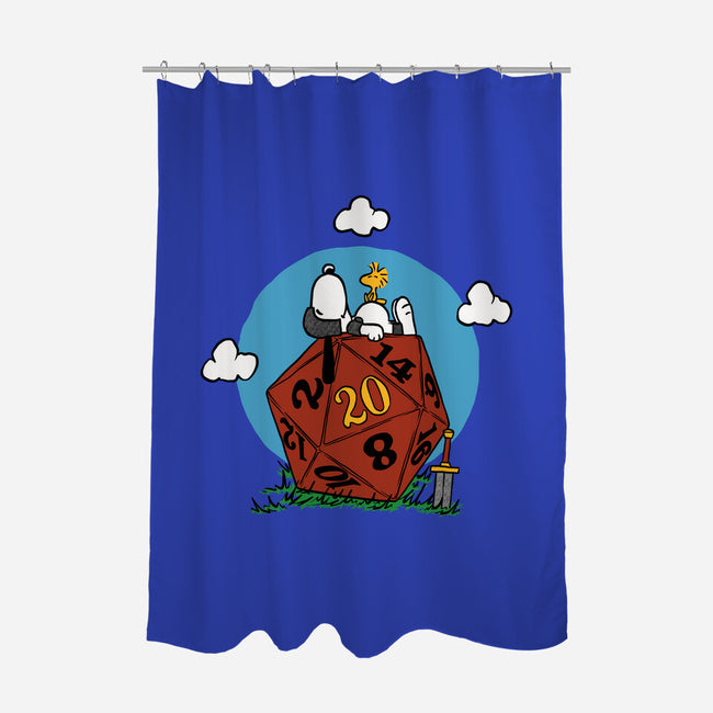 Comic Dog RPG-None-Polyester-Shower Curtain-Studio Mootant