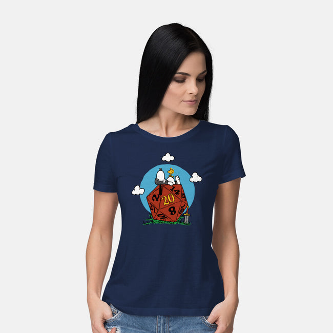 Comic Dog RPG-Womens-Basic-Tee-Studio Mootant