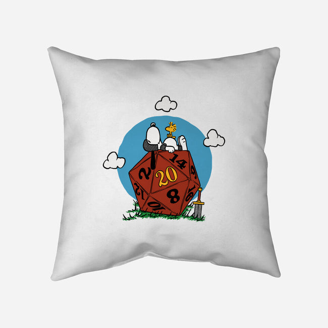 Comic Dog RPG-None-Removable Cover-Throw Pillow-Studio Mootant
