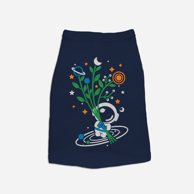Astronaut Embroidery-Cat-Basic-Pet Tank-NemiMakeit