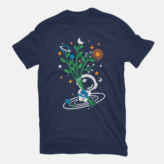 Astronaut Embroidery-Youth-Basic-Tee-NemiMakeit