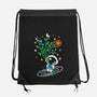 Astronaut Embroidery-None-Drawstring-Bag-NemiMakeit