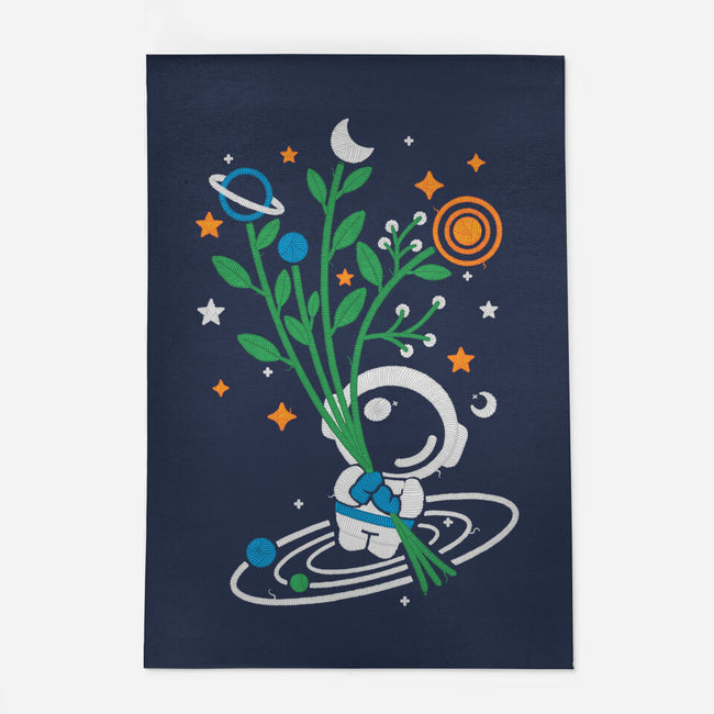 Astronaut Embroidery-None-Indoor-Rug-NemiMakeit