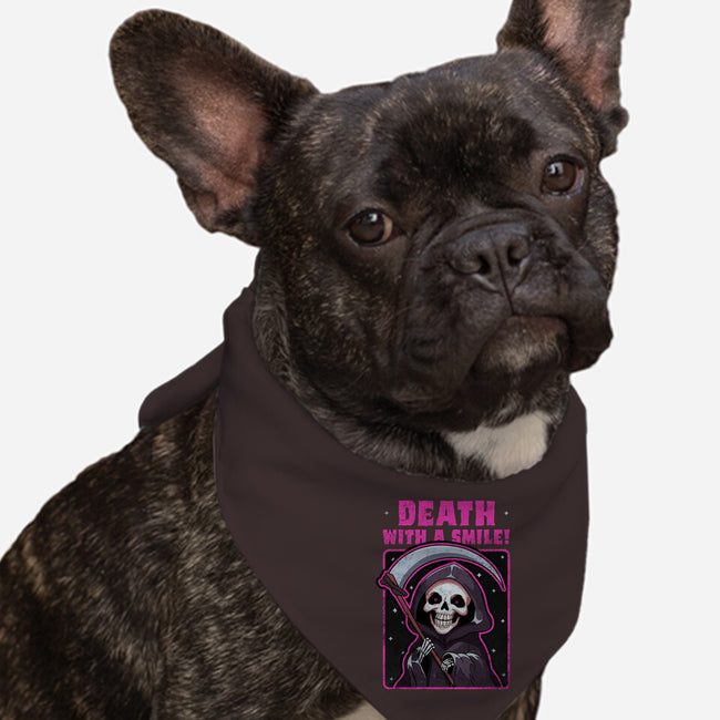 Death With A Smile-Dog-Bandana-Pet Collar-fanfreak1