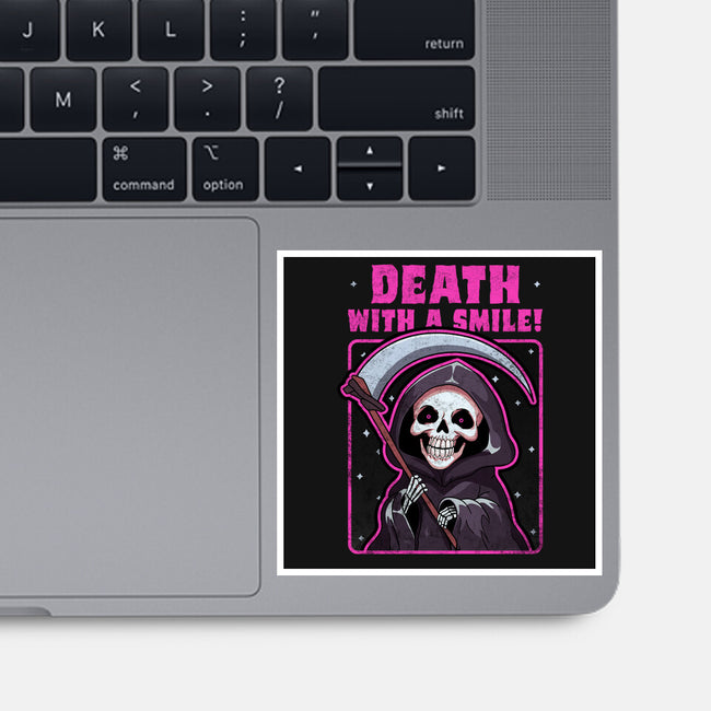 Death With A Smile-None-Glossy-Sticker-fanfreak1