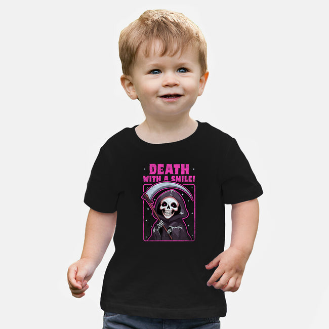 Death With A Smile-Baby-Basic-Tee-fanfreak1