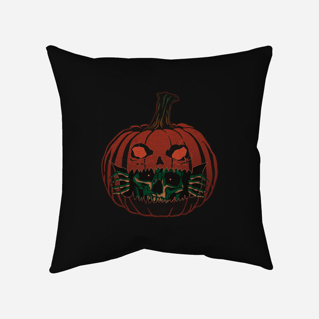 Pumpkin Surprise-None-Removable Cover-Throw Pillow-fanfreak1