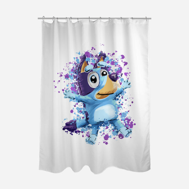 Dog Paint Drops-None-Polyester-Shower Curtain-nickzzarto