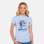 Dog Paint Drops-Womens-Fitted-Tee-nickzzarto