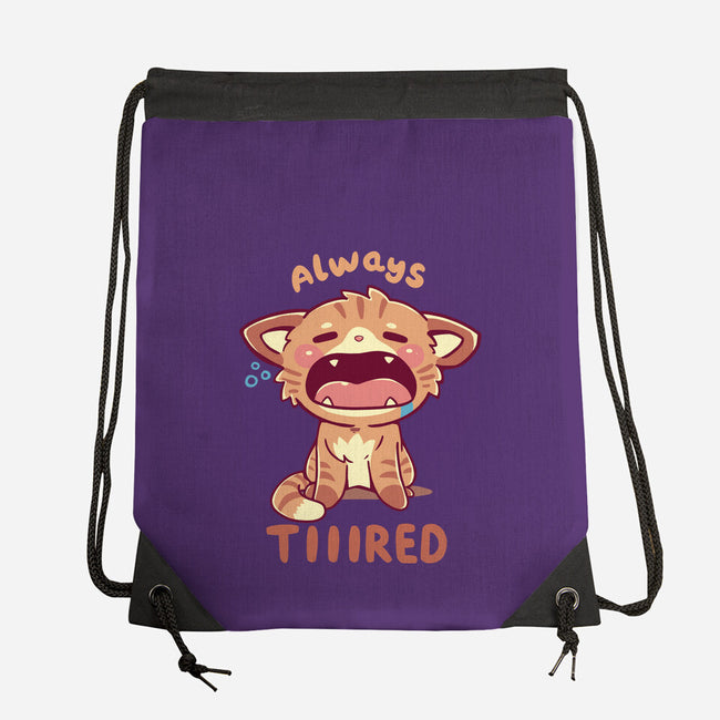 Always Tiiired-None-Drawstring-Bag-TechraNova