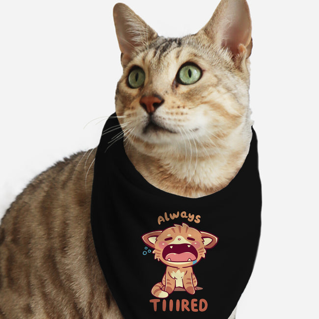 Always Tiiired-Cat-Bandana-Pet Collar-TechraNova