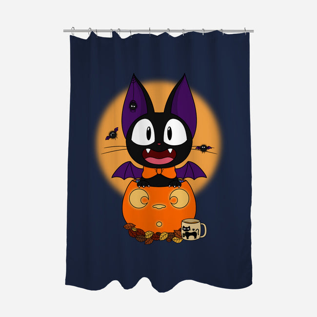 Spooky Jiji-None-Polyester-Shower Curtain-Alexhefe