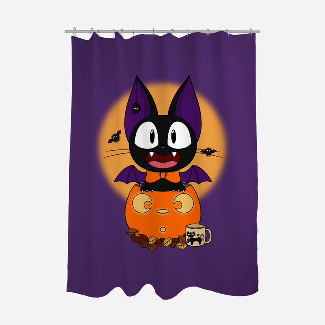 Spooky Jiji-None-Polyester-Shower Curtain-Alexhefe