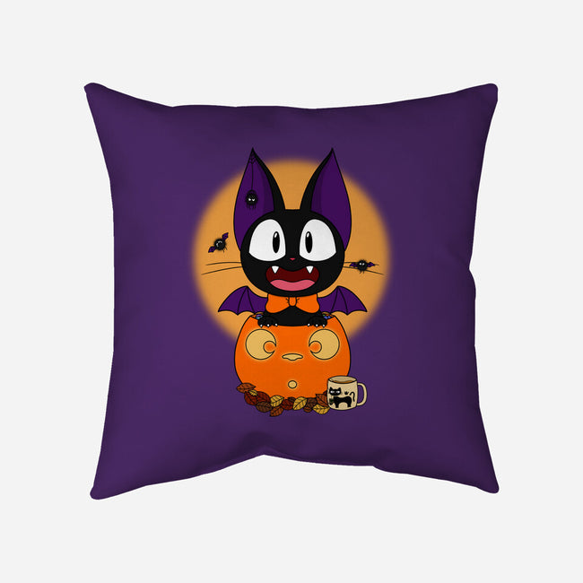 Spooky Jiji-None-Removable Cover-Throw Pillow-Alexhefe
