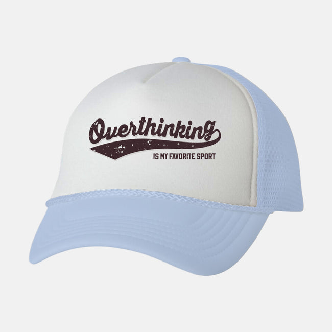 Overthinking Champ-Unisex-Trucker-Hat-retrodivision