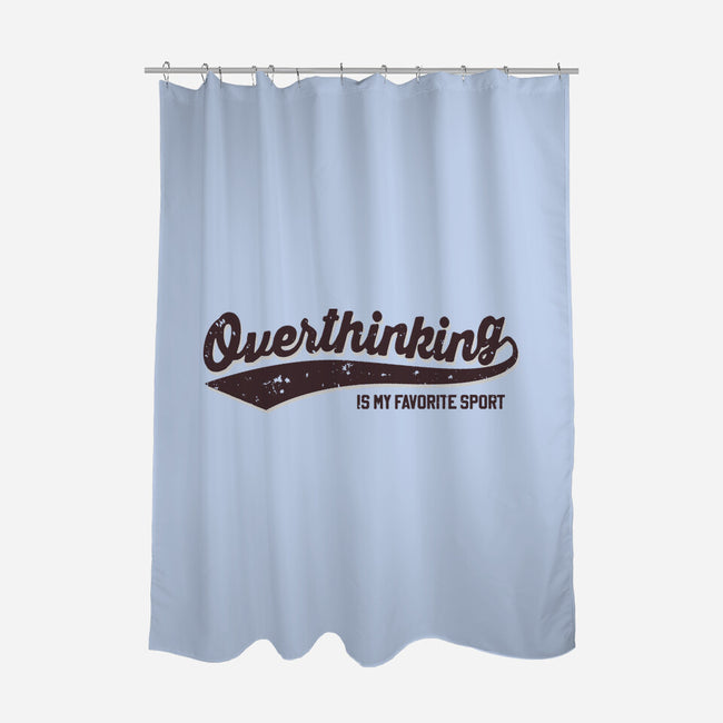 Overthinking Champ-None-Polyester-Shower Curtain-retrodivision
