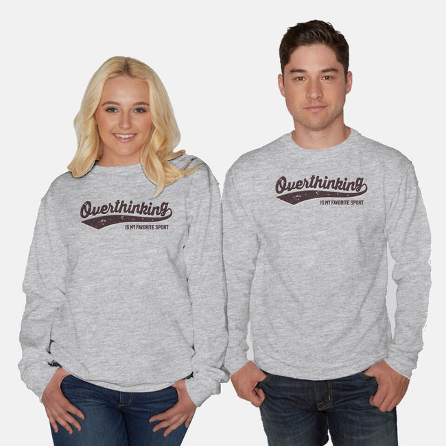 Overthinking Champ-Unisex-Crew Neck-Sweatshirt-retrodivision