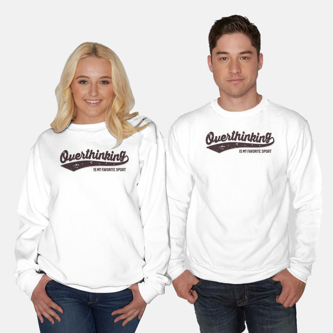 Overthinking Champ-Unisex-Crew Neck-Sweatshirt-retrodivision