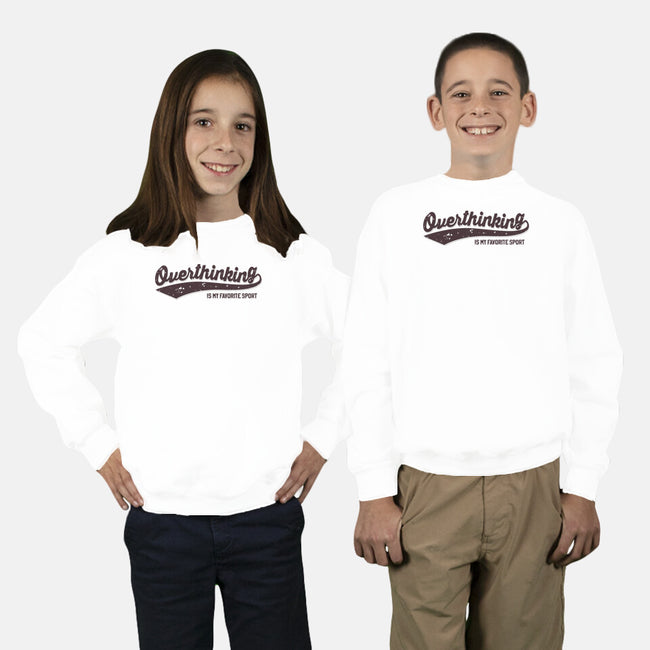 Overthinking Champ-Youth-Crew Neck-Sweatshirt-retrodivision