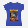 Jedi Fiction-Womens-V-Neck-Tee-joerawks