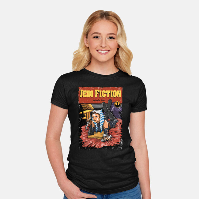 Jedi Fiction-Womens-Fitted-Tee-joerawks