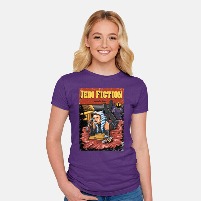 Jedi Fiction-Womens-Fitted-Tee-joerawks