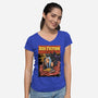 Jedi Fiction-Womens-V-Neck-Tee-joerawks