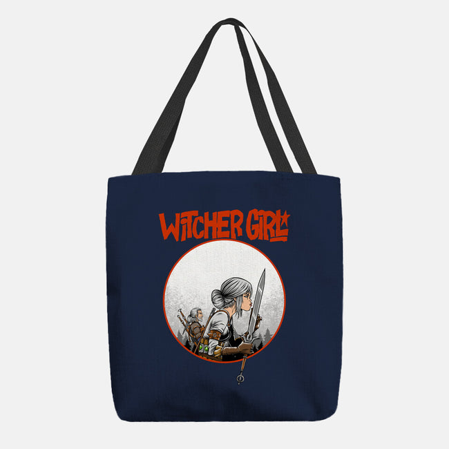Witcher Girl-None-Basic Tote-Bag-joerawks