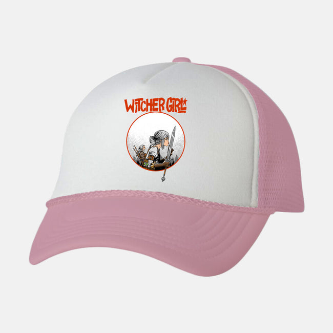 Witcher Girl-Unisex-Trucker-Hat-joerawks