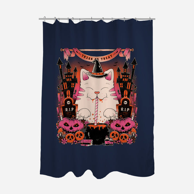 Witch Cat-None-Polyester-Shower Curtain-GODZILLARGE