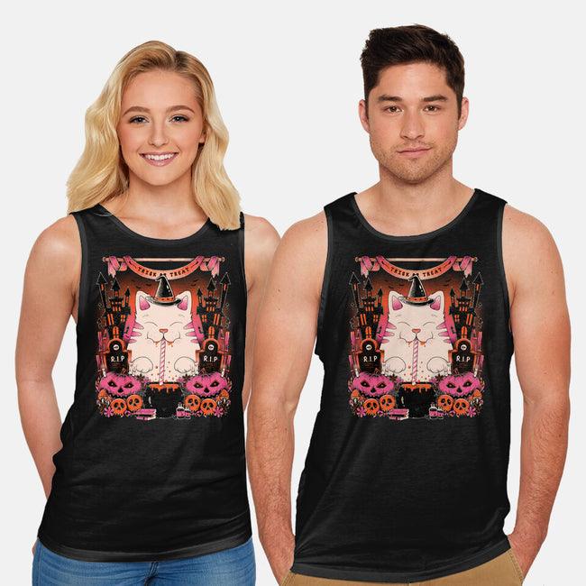 Witch Cat-Unisex-Basic-Tank-GODZILLARGE